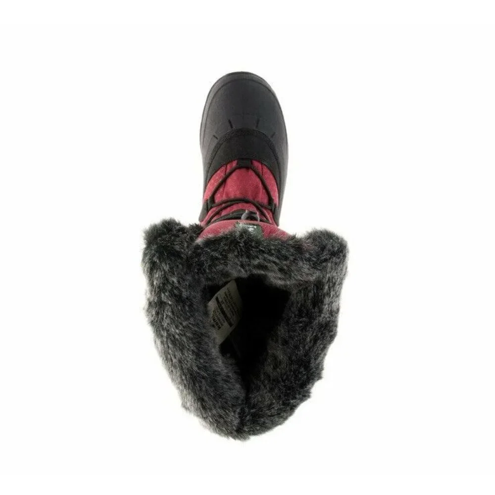 Kamik Women's Momentum2 Snow Boot Violet Fur Lined Waterproof Boots Sz 6